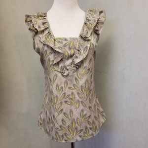 Banana Republic floral ruffled top size XS (212)